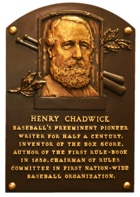 Henry Chadwick: Baseball 'Hall of Fame' plaque